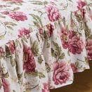 □花柄ベッドカバー（フローレンス） レッド シングル