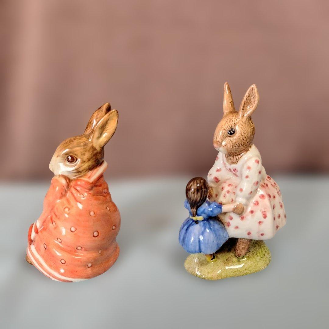 専用台座付ピーターラビット仲間5個セット品