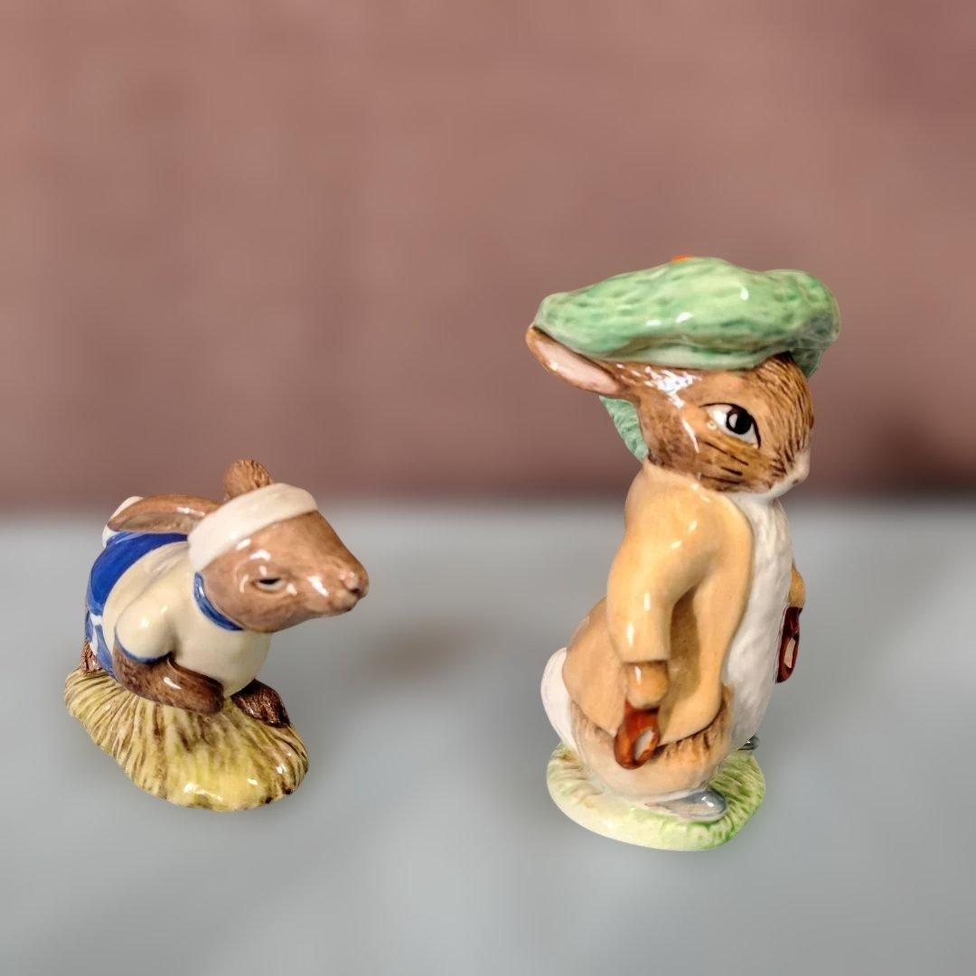 専用台座付ピーターラビット仲間5個セット品