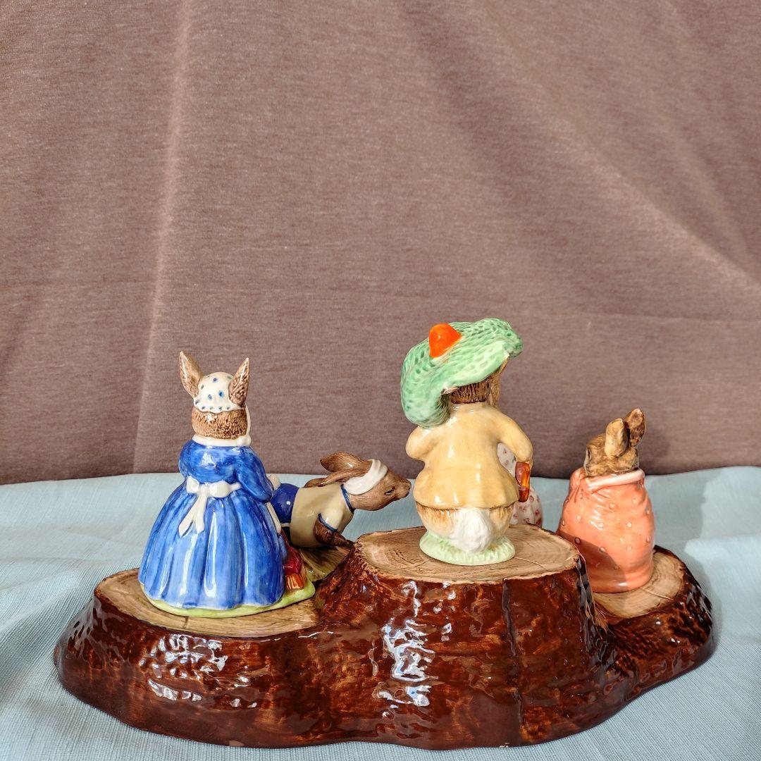 専用台座付ピーターラビット仲間5個セット品