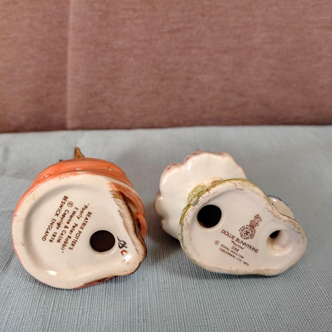 専用台座付ピーターラビット仲間5個セット品