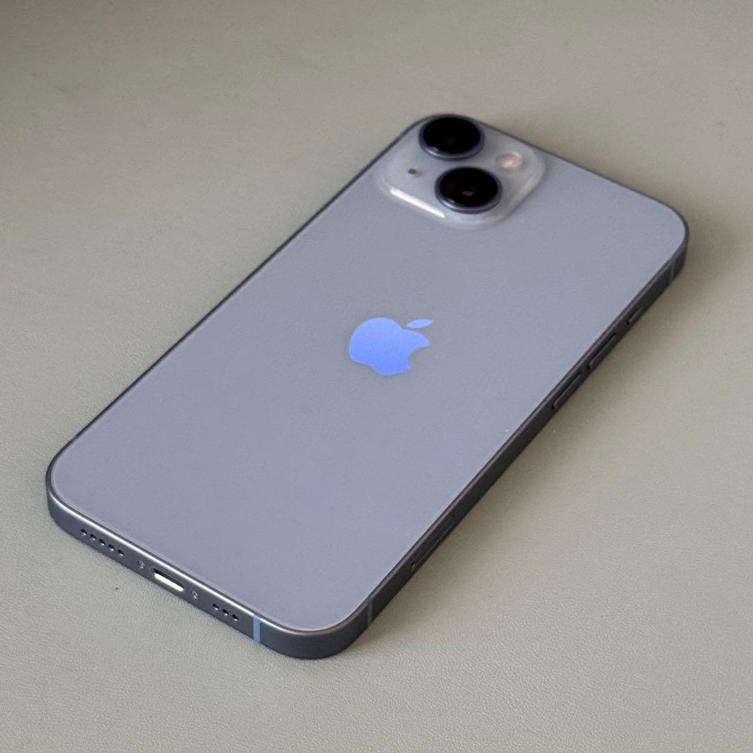 【最終値下げ】iPhone14 512GBブルー/SIMフリー/箱ケーブル付