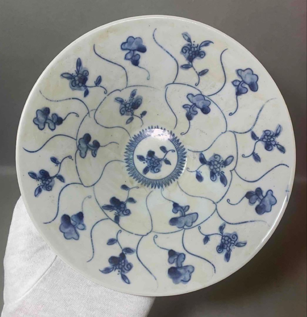 中国 染付笠形碗　f2250406