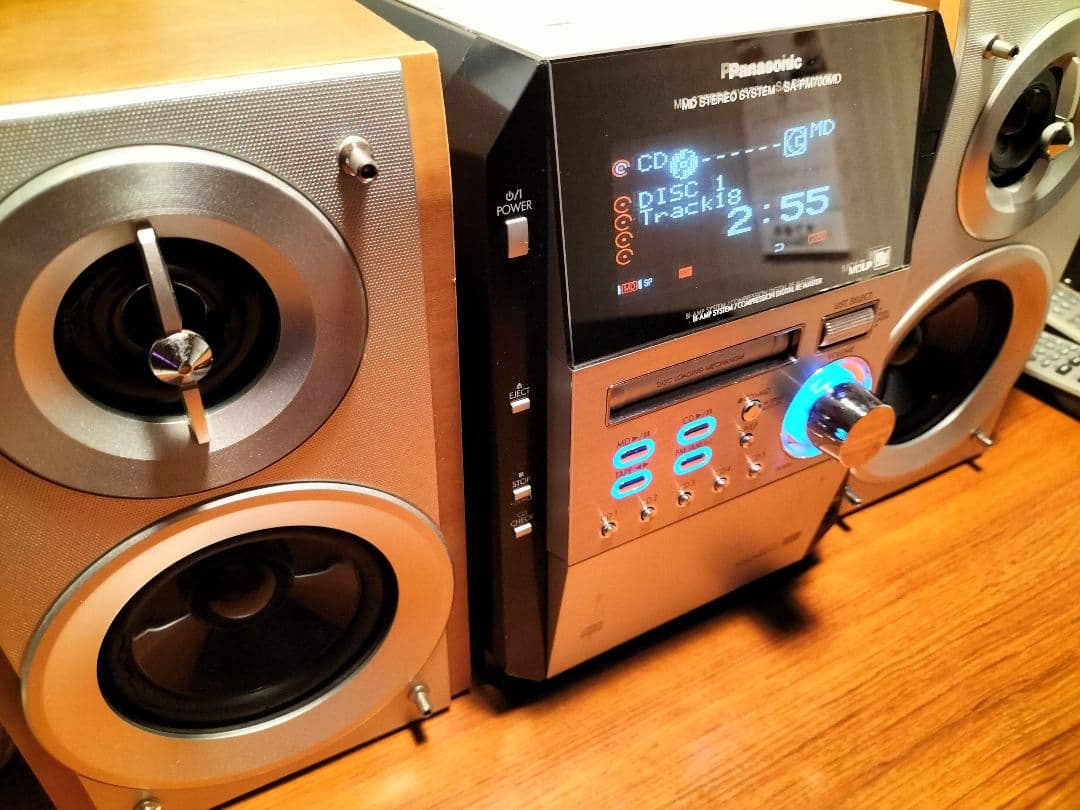 panasonicミニコンポSA-PM700MD リモコン取扱い説明書付き