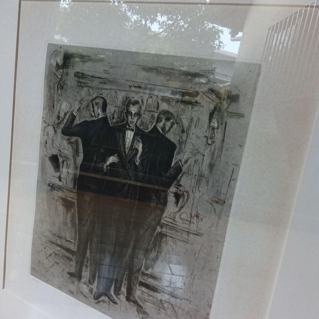 金子國義　金子国義　リトグラフ　サイン　署名　限定　ダンディズム