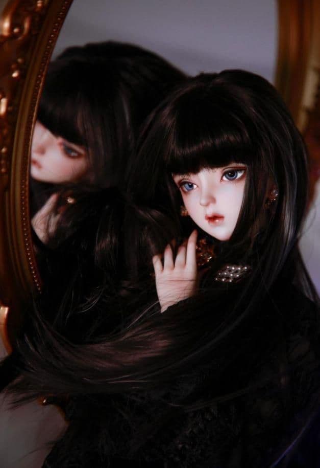 R22 BJD 1/3 人形 ドール　用ウィッグ カツラ 耐熱 ハンドメイド