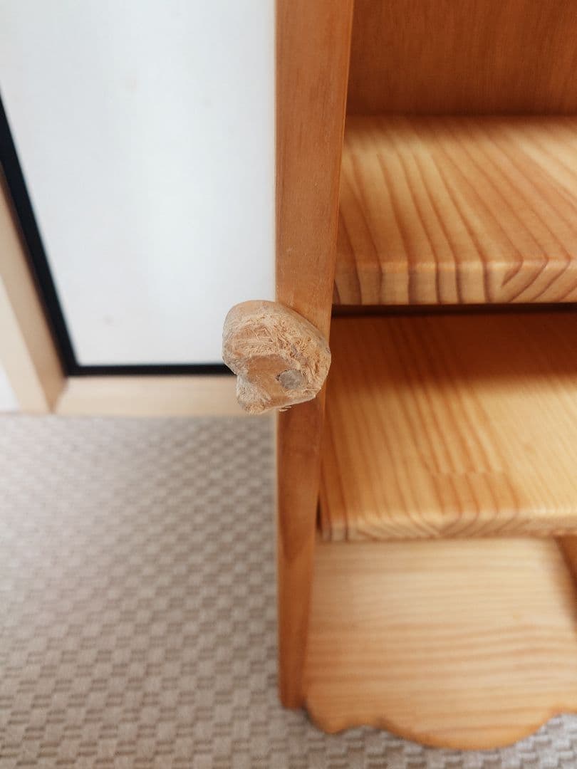 アメリカンカントリー家具　ペットシーツストッカー置き型　肉球