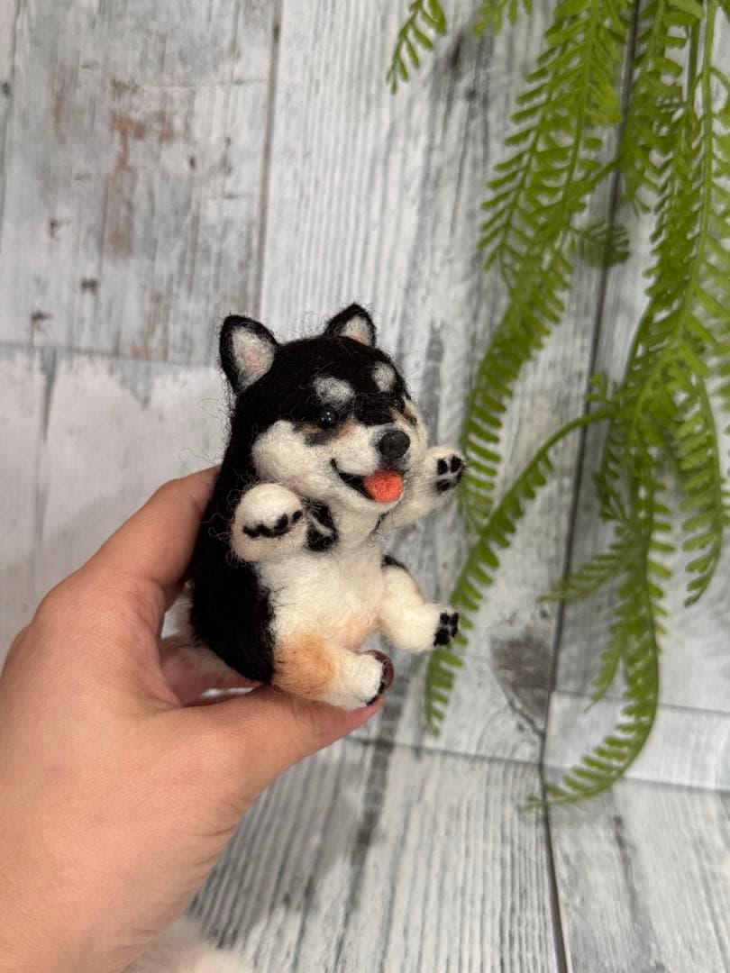 うちの子ベア　柴犬　羊毛フェルト　マスコット　ペット　犬