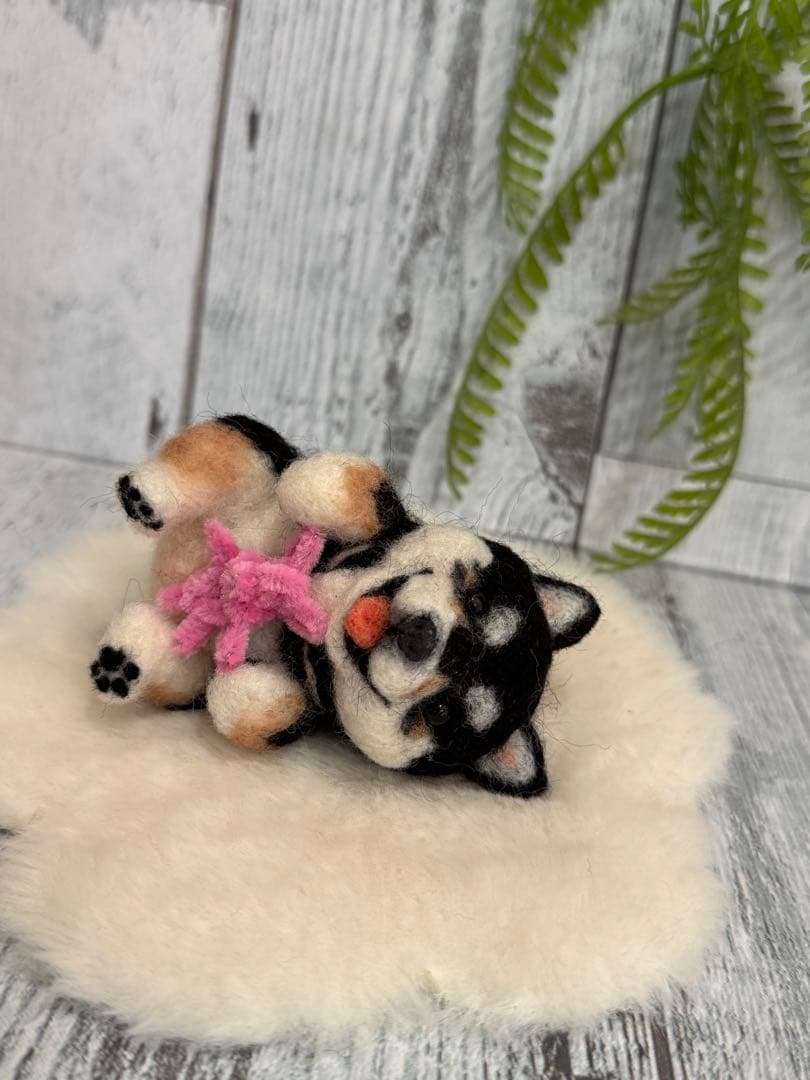 うちの子ベア　柴犬　羊毛フェルト　マスコット　ペット　犬