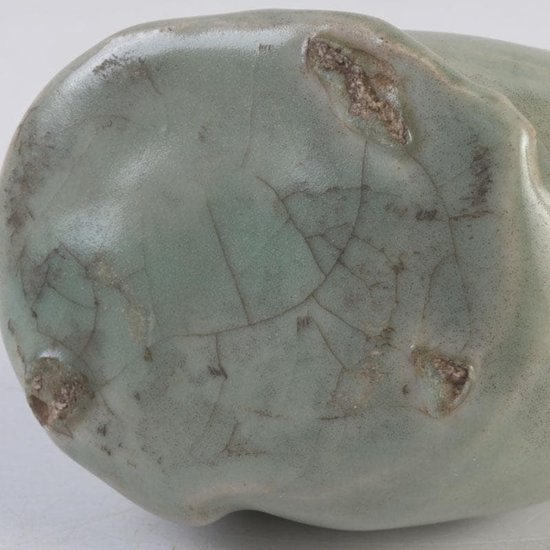 中国　龍泉窯　青磁　神獣　水滴　水注　時代箱　V　9991