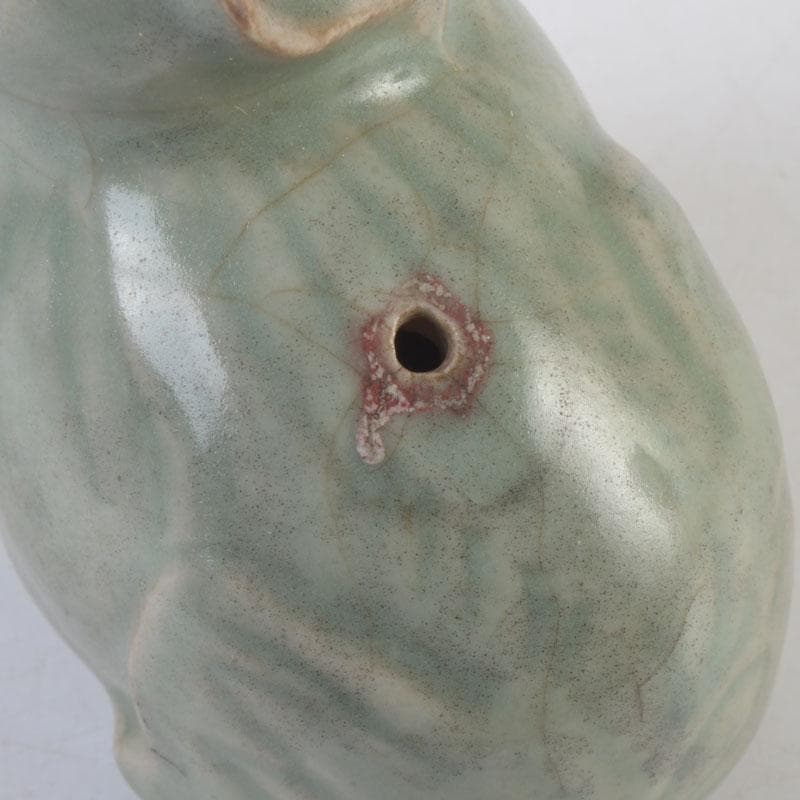 中国　龍泉窯　青磁　神獣　水滴　水注　時代箱　V　9991