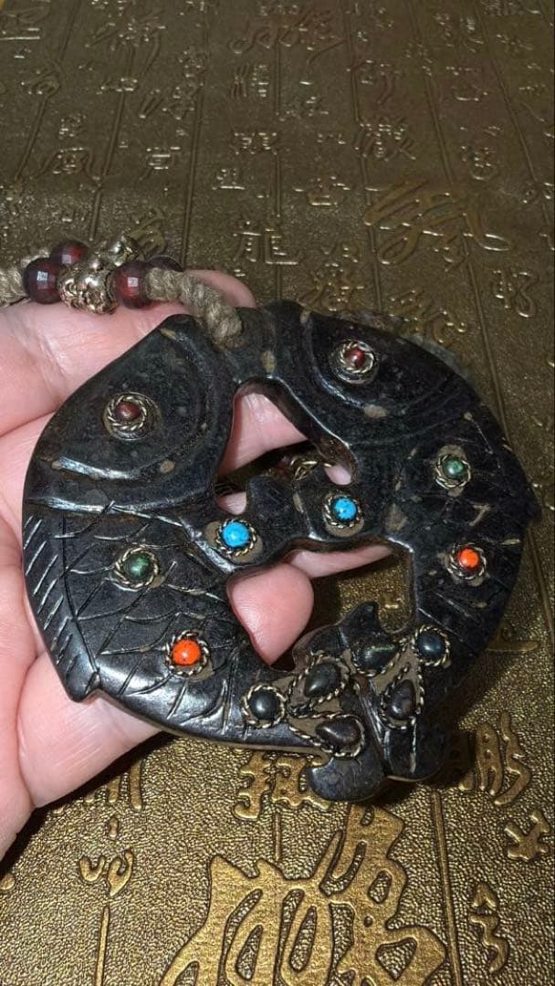 チベットお守り トクチャ タシタゲ セルニャ 八吉祥 双魚 壁飾り 輪廻 魔除け