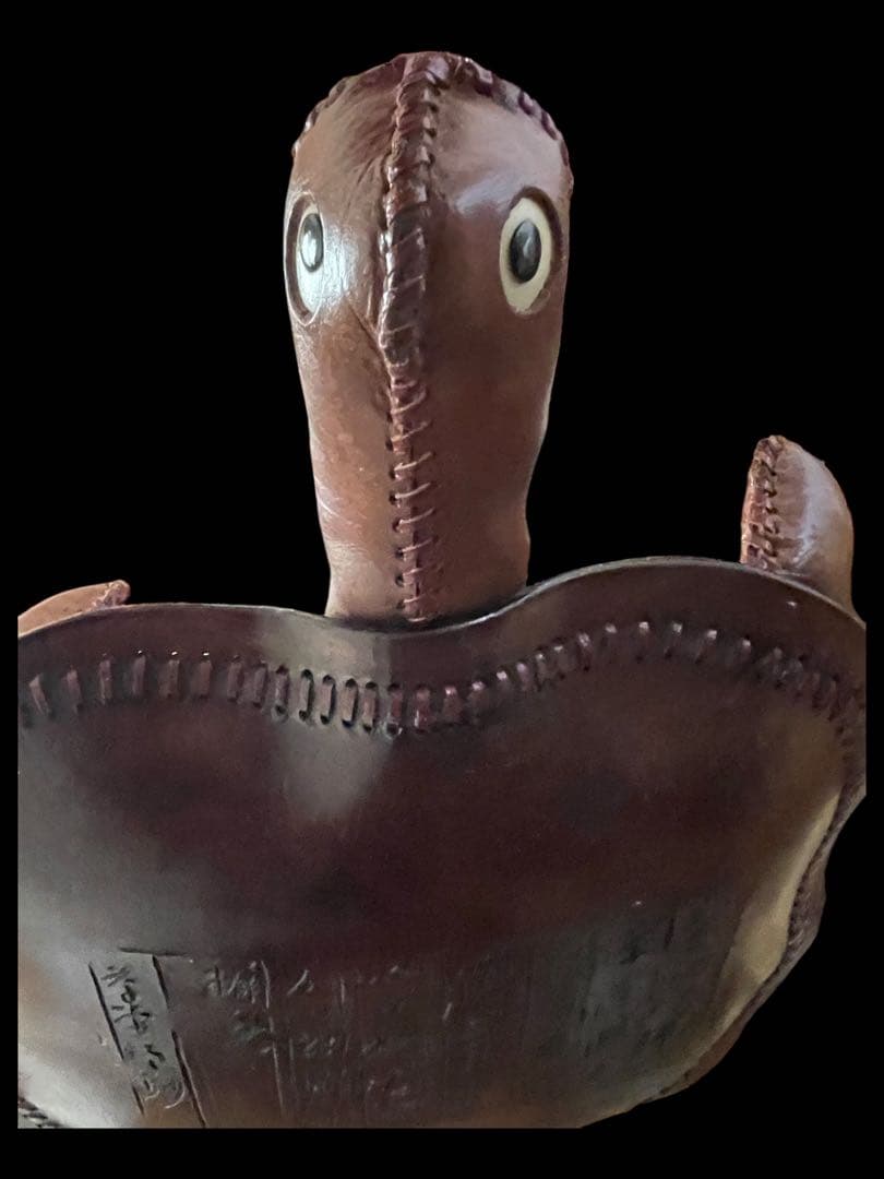 希少⭐️毛沢東・中華人民共和国⭐️革ぬいぐるみ⭐️亀・カメ⭐️1950年代