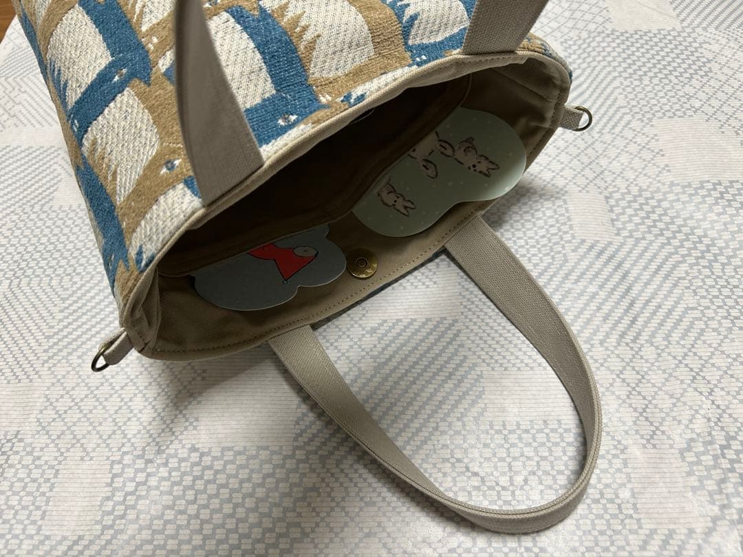 ハンドメイド＊ミナペルホネン＊新色thoroughbred＊バケツトート