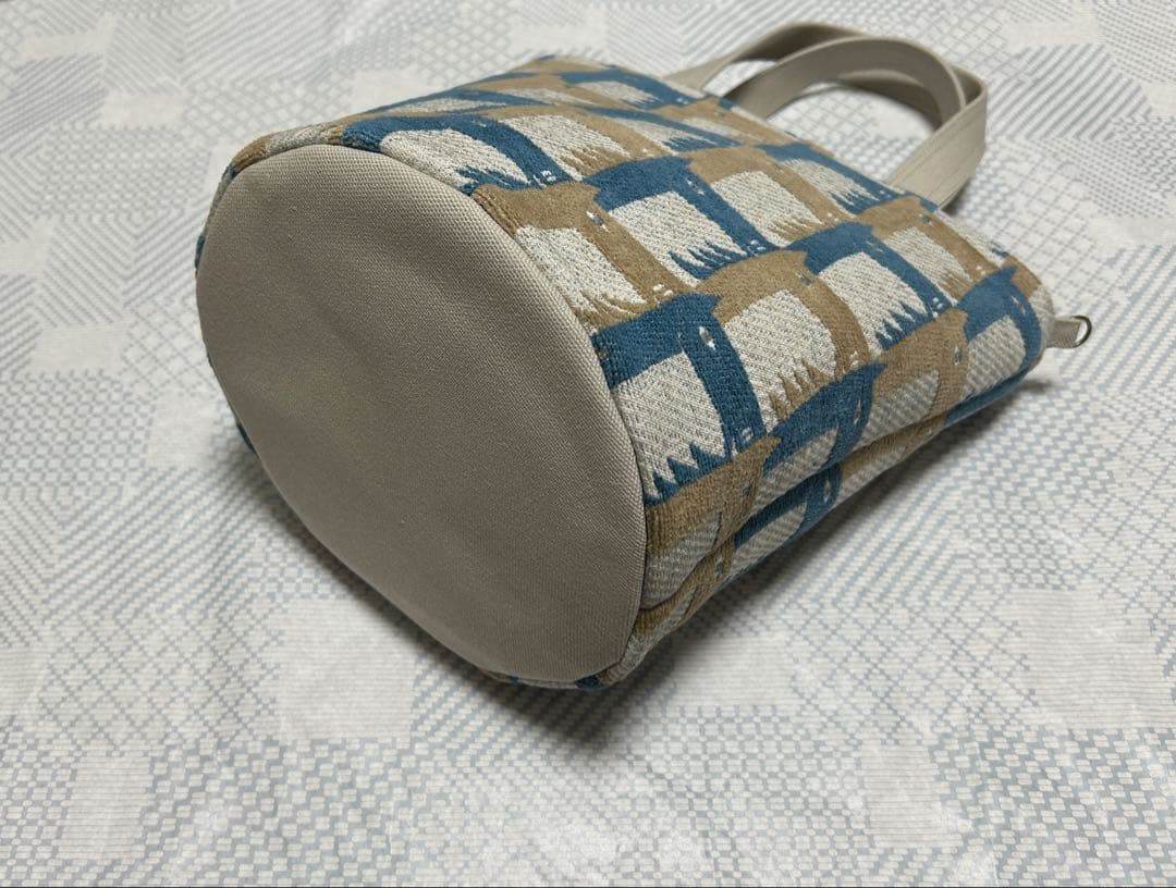 ハンドメイド＊ミナペルホネン＊新色thoroughbred＊バケツトート