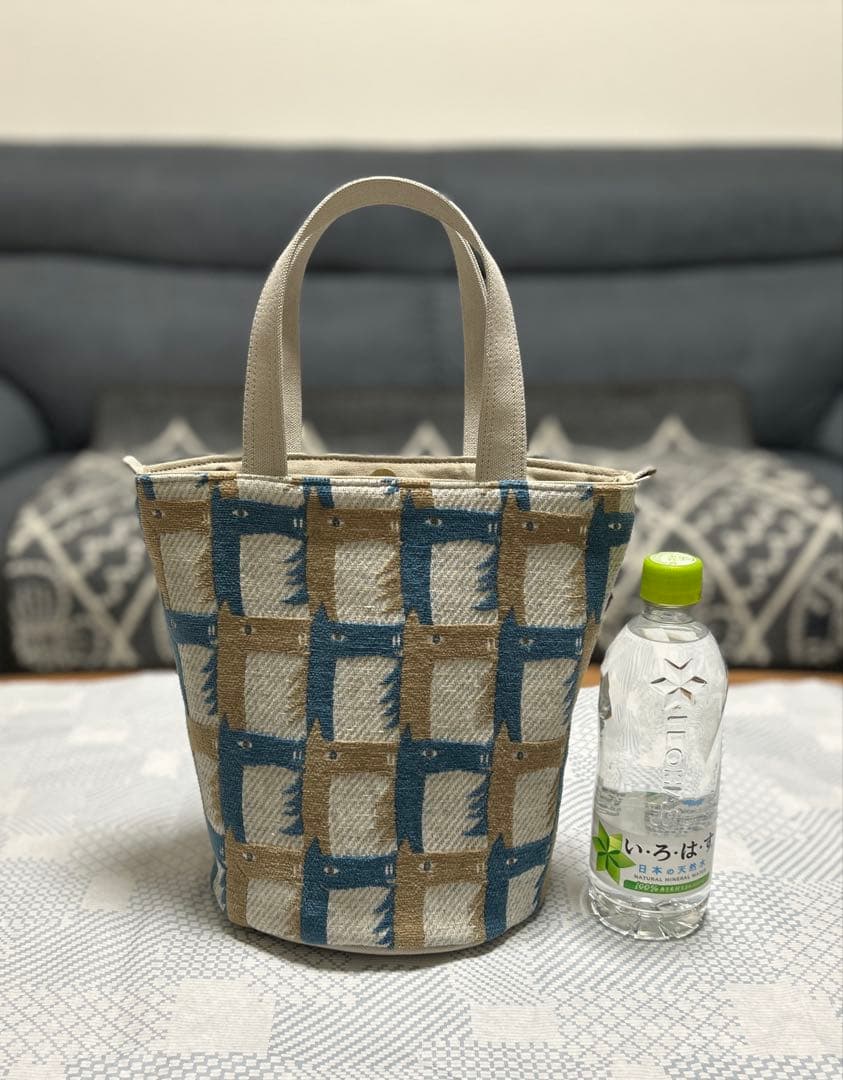 ハンドメイド＊ミナペルホネン＊新色thoroughbred＊バケツトート