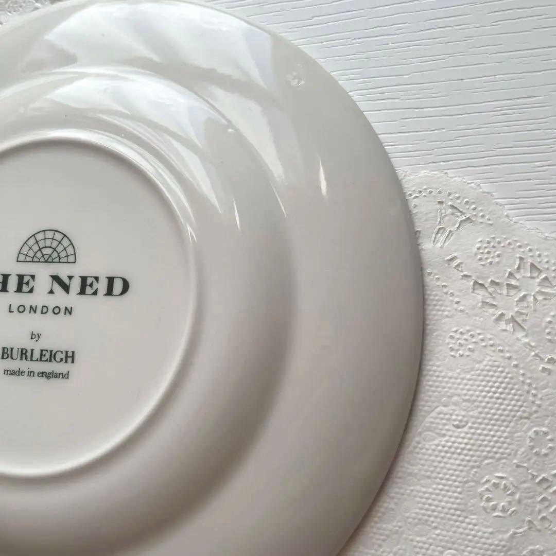 バーレイ プレート　バーレイ グリーン　ハイビスカス　burleigh