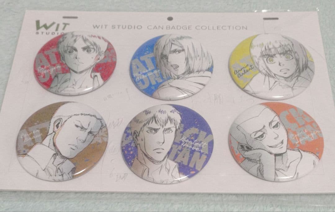 進撃の巨人 Season2 WITSTUDIO 缶バッジコレクション A 6種