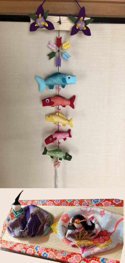 .【新品未使用】[節句飾り]　04　雛人形と室内鯉のぼり