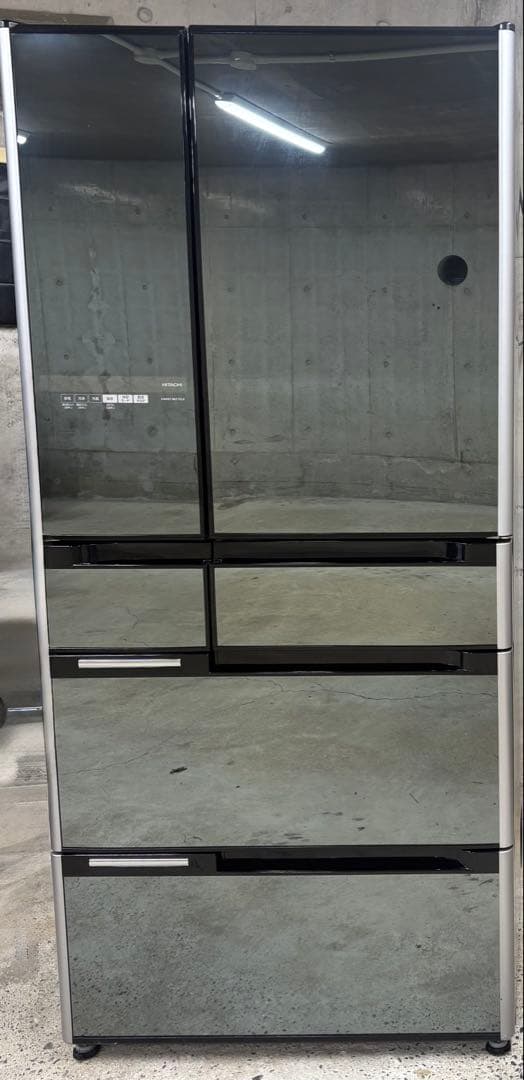 冷凍庫引き出し新品 日立 冷蔵庫 クリスタルミラー 670L R-CX6700