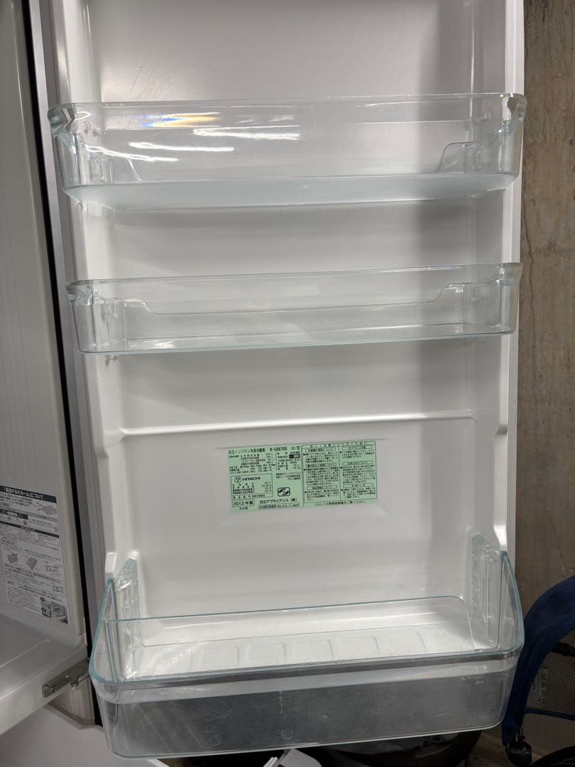 冷凍庫引き出し新品 日立 冷蔵庫 クリスタルミラー 670L R-CX6700