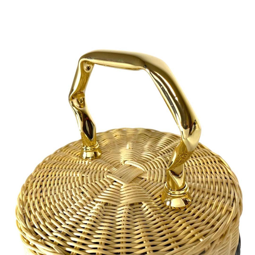 【美品】マニマリス MANIMARIS バスケットシングル かごバッグ