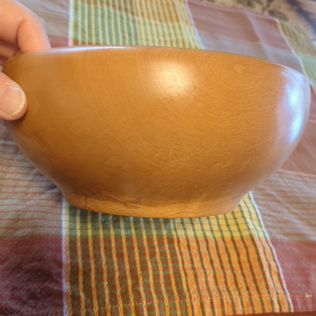 とち　サラダボール　手作り木工