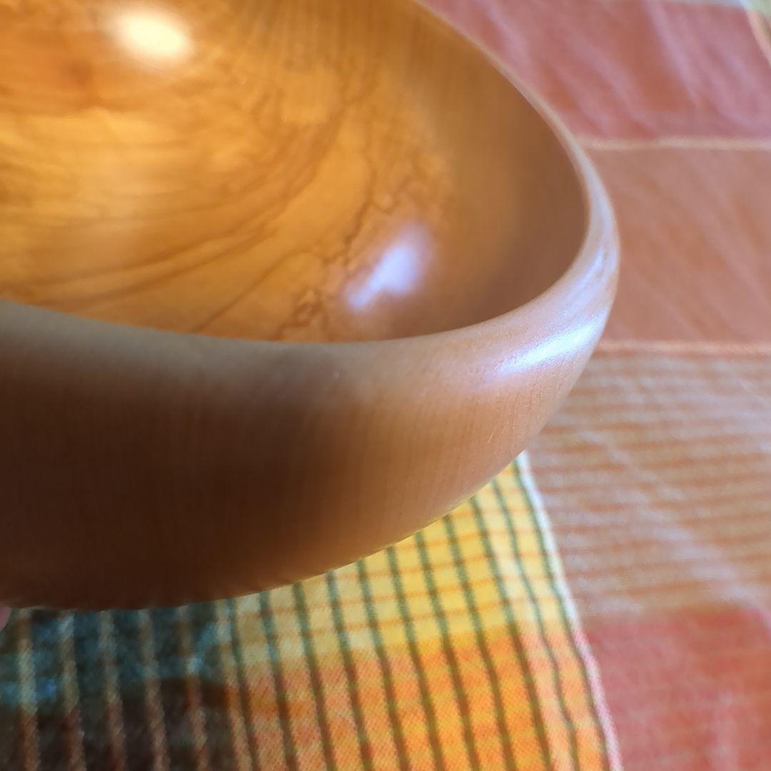 とち　サラダボール　手作り木工