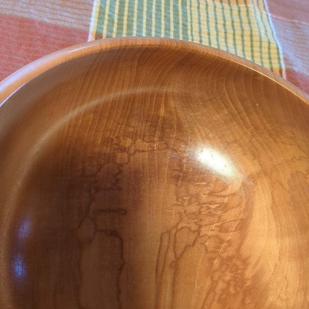 とち　サラダボール　手作り木工