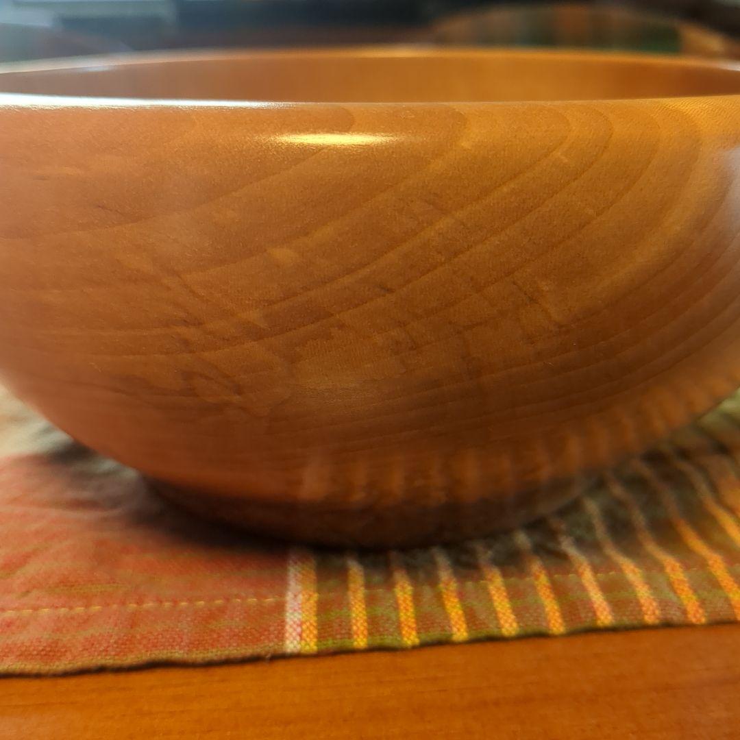 とち　サラダボール　手作り木工