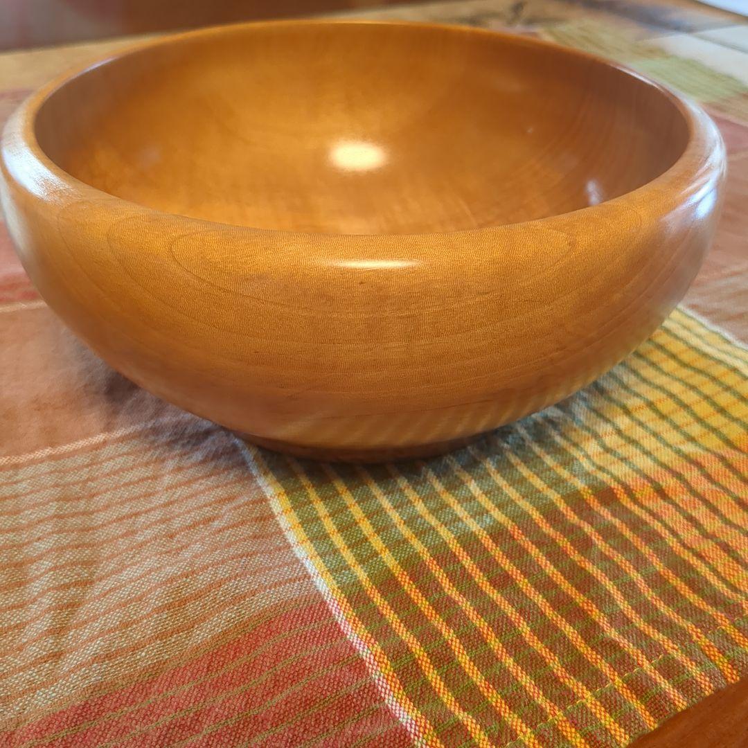 とち　サラダボール　手作り木工