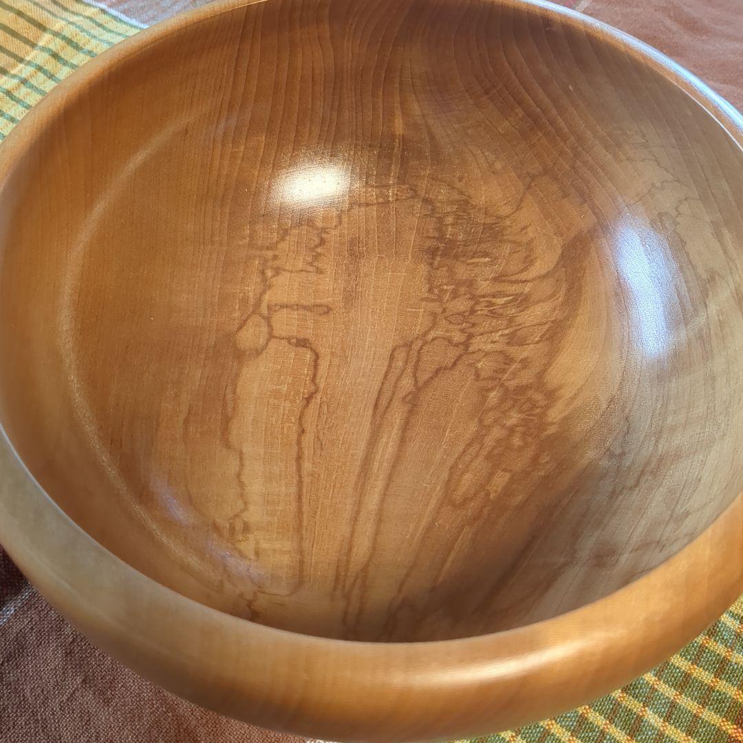 とち　サラダボール　手作り木工