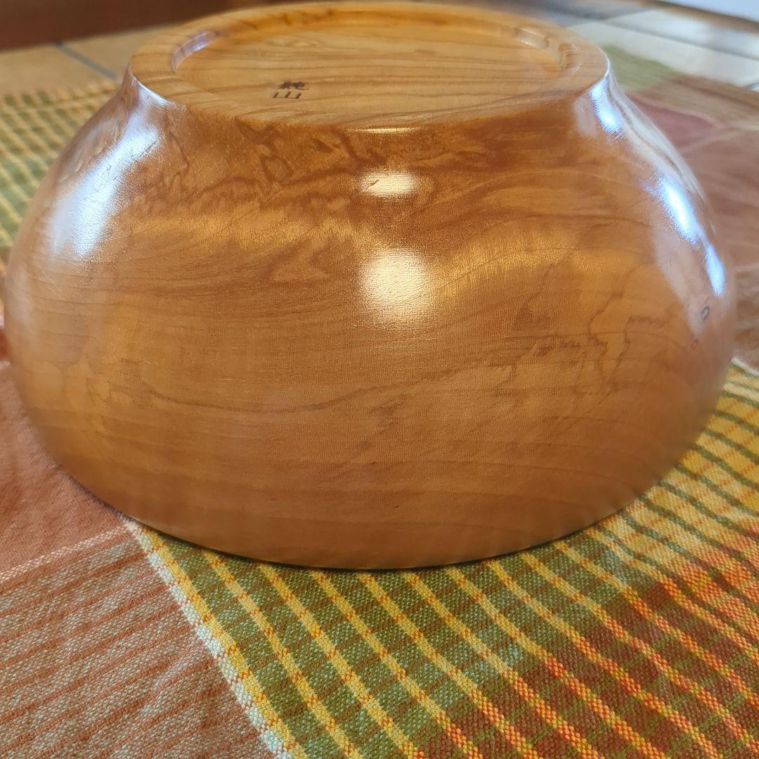 とち　サラダボール　手作り木工