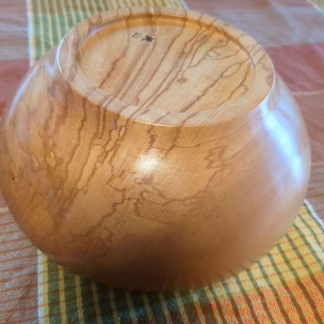 とち　サラダボール　手作り木工