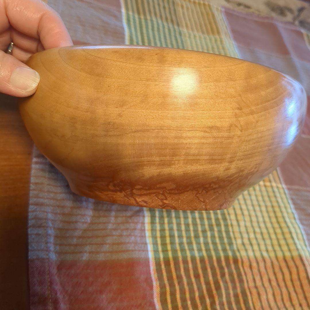 とち　サラダボール　手作り木工