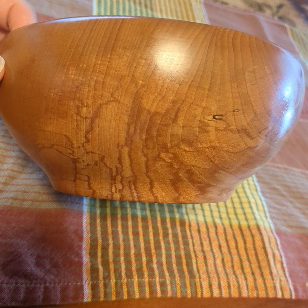 とち　サラダボール　手作り木工