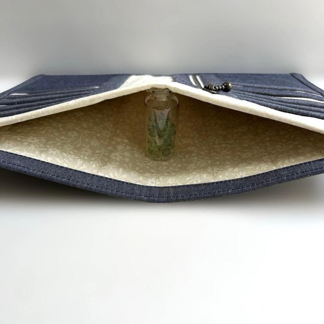 No.674☆ 薫音 ページ☆お薬手帳ケース☆大きなポケット付き☆2点