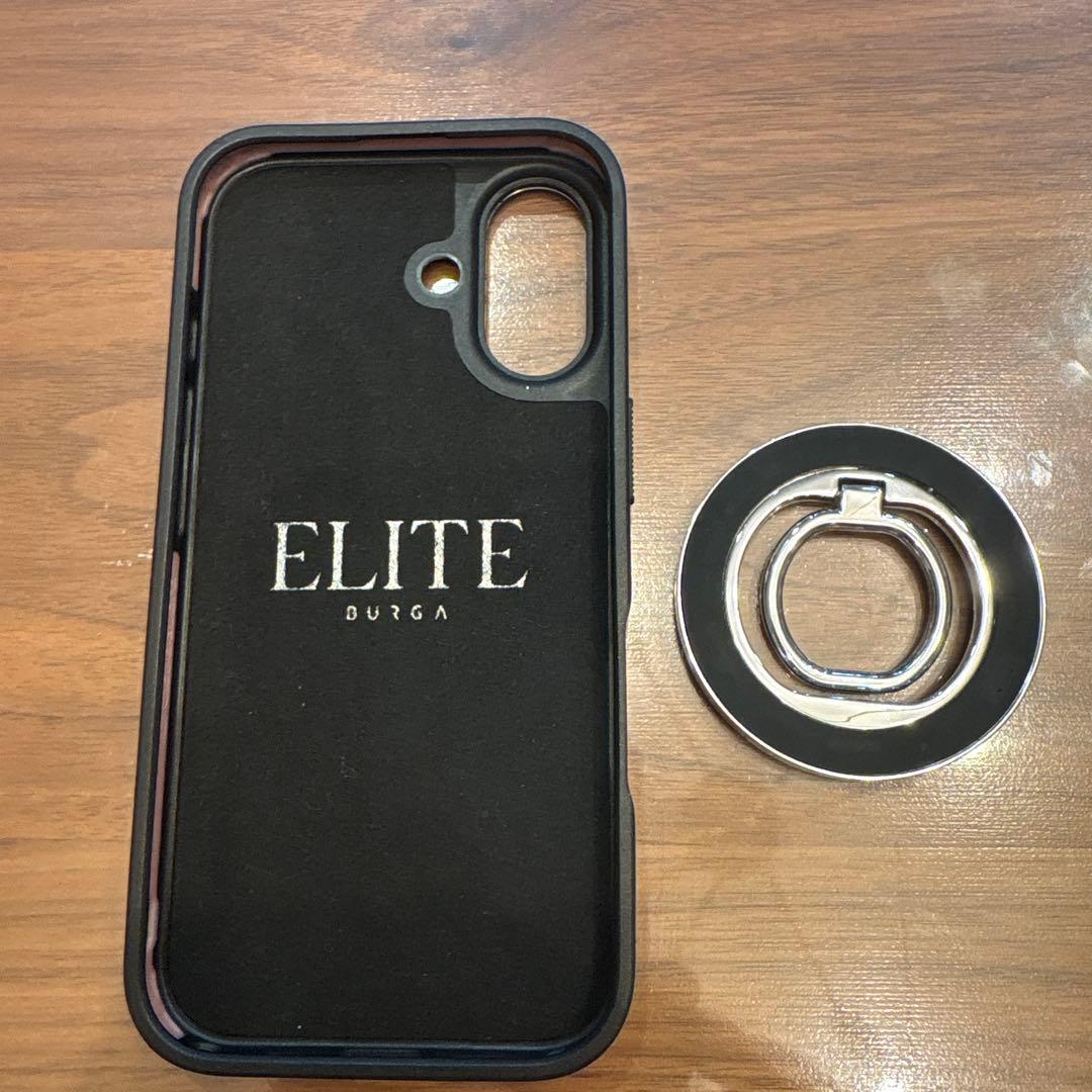 新品⭐︎iPhone 16 BURGA ELITE ブラック ストライプケース