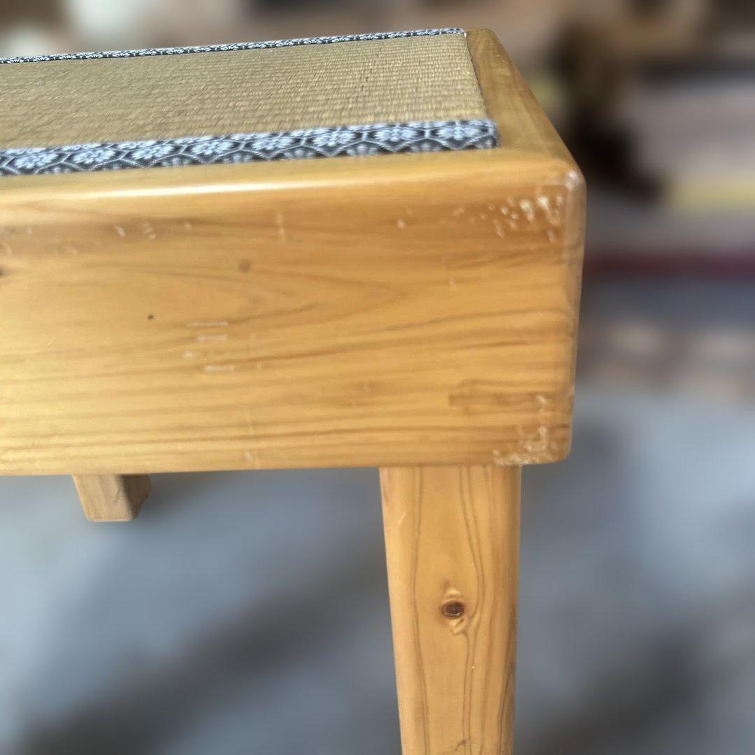 とちの木　畳スツール　畳付イス　①