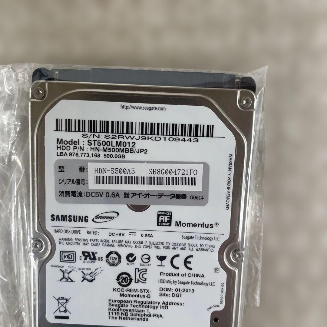 アイ・オー・データ 内蔵ハードディスク 2.5インチ 500GB