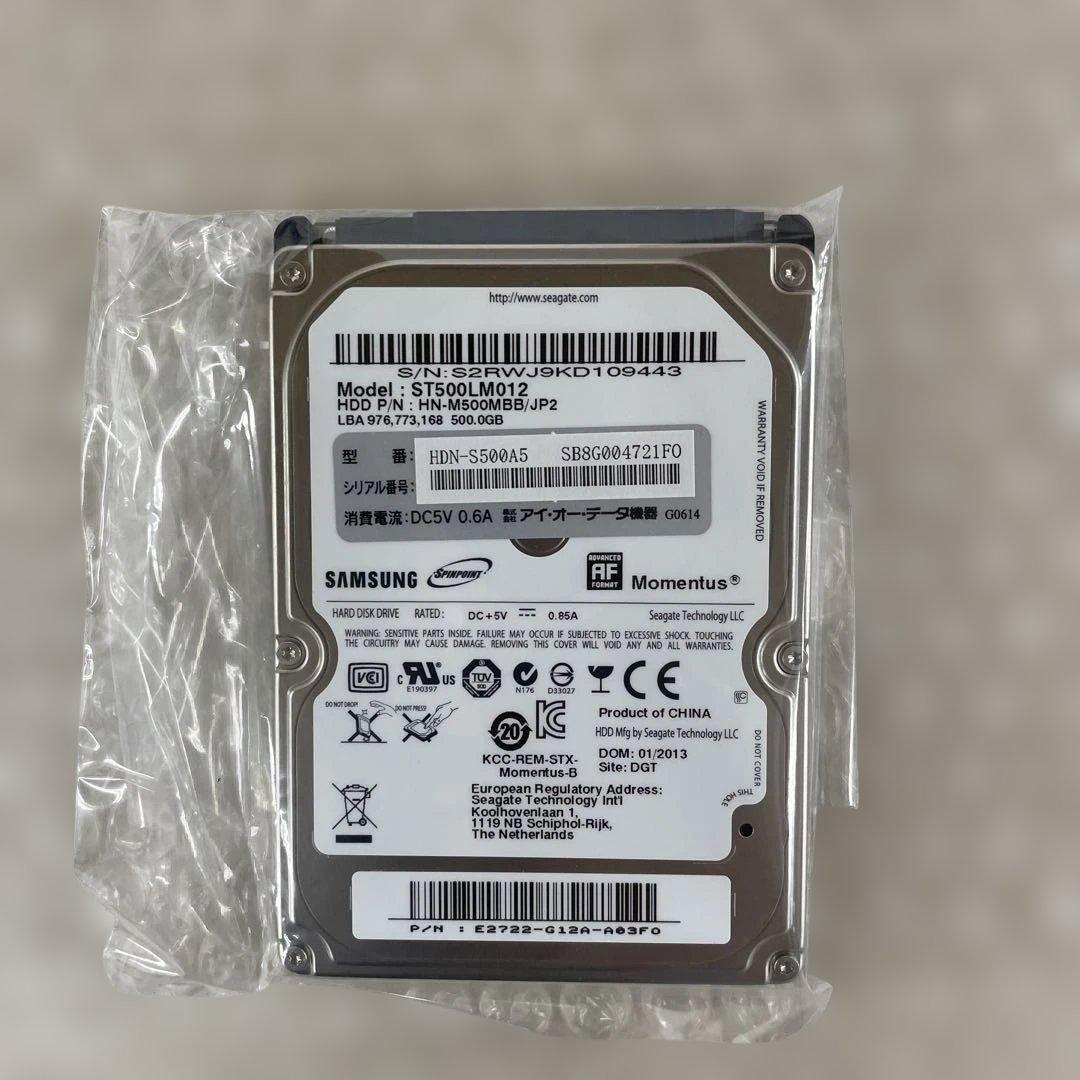 アイ・オー・データ 内蔵ハードディスク 2.5インチ 500GB