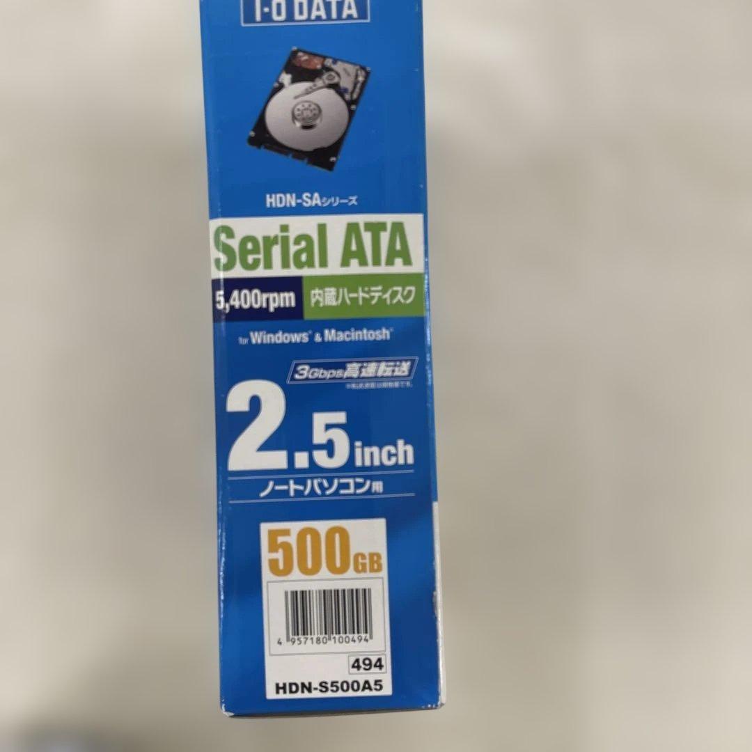 アイ・オー・データ 内蔵ハードディスク 2.5インチ 500GB