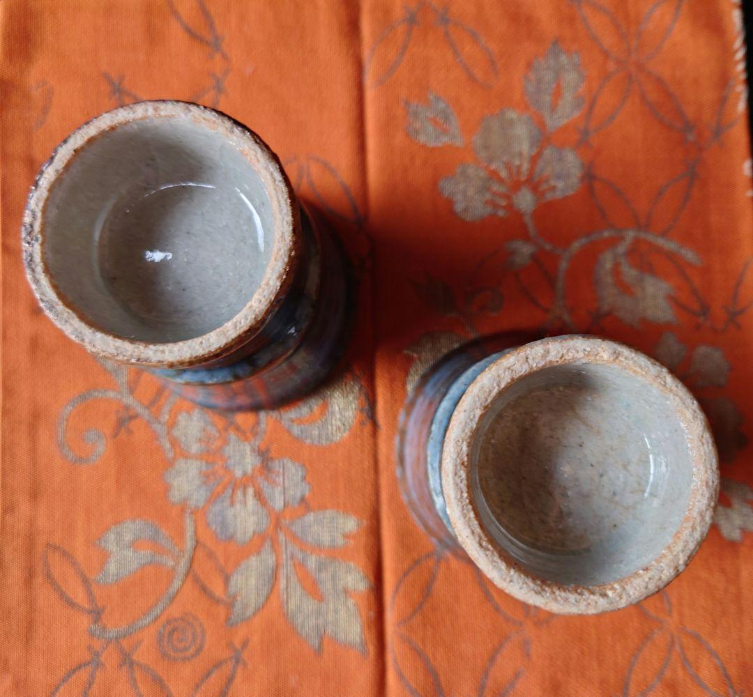 河井武一　民藝　酒器セット　徳利と猪口　河井寛次郎に師事　バーナード・リーチ