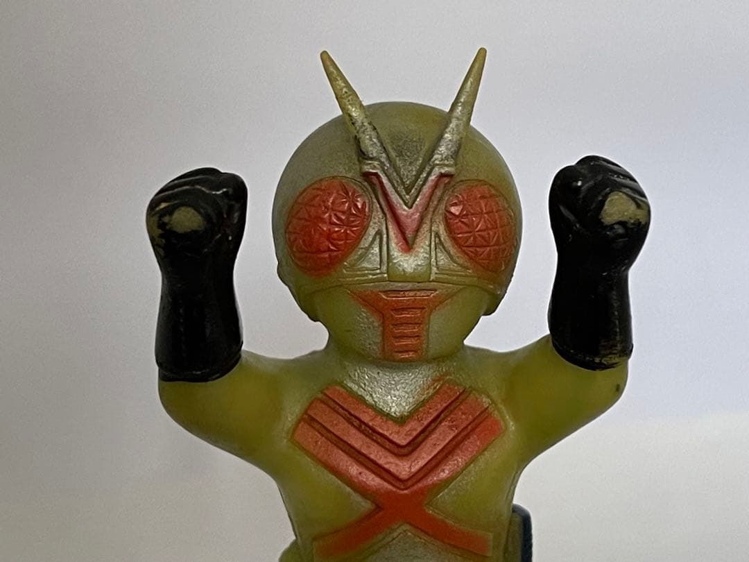 【大きな破損なし】ポピー　仮面ライダーX ミニソフビ　特撮　登場物　フィギュア