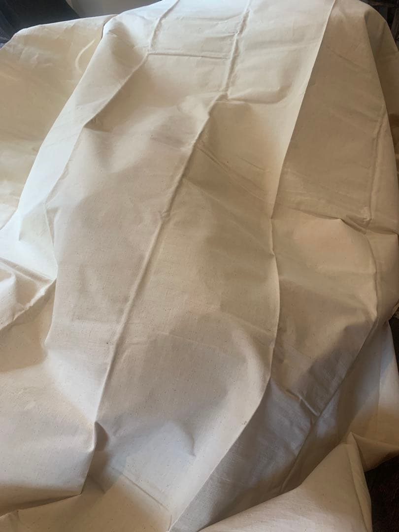 希少 フランスアンティーク 未漂白リネン 大判 一枚布3.2x2.2m