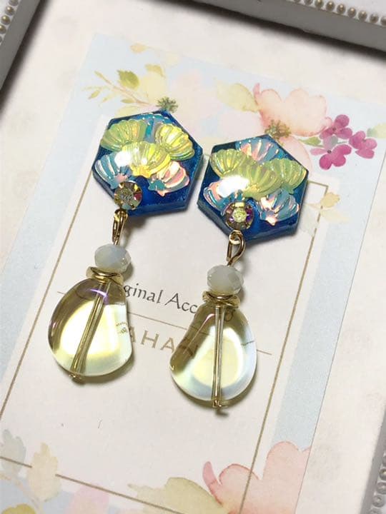 谷川さま専用♡Aurora shell ピアス イヤリング