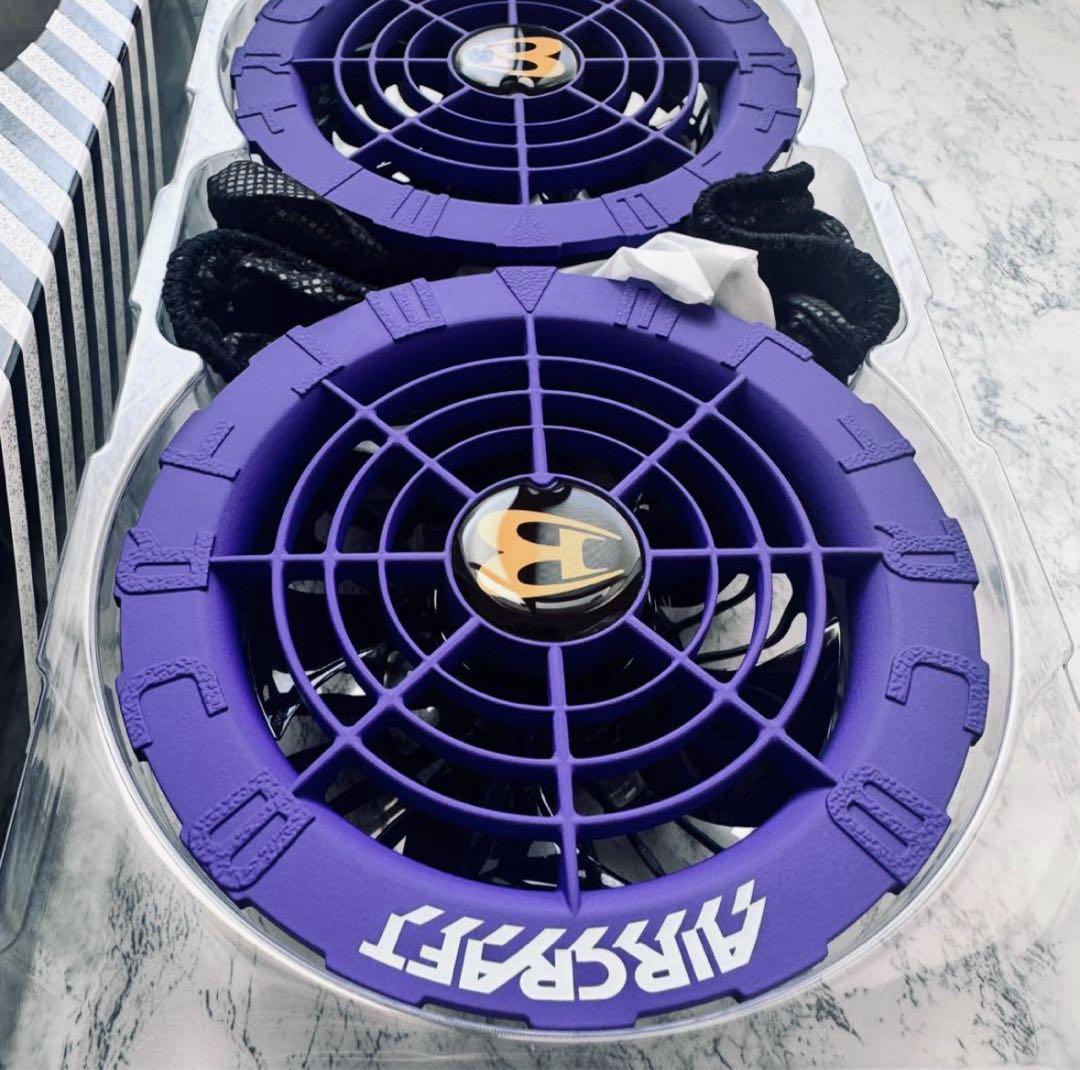 完売　新品未使用 バートル ファン ジェットパープル　AC08-2 空調服用　❻