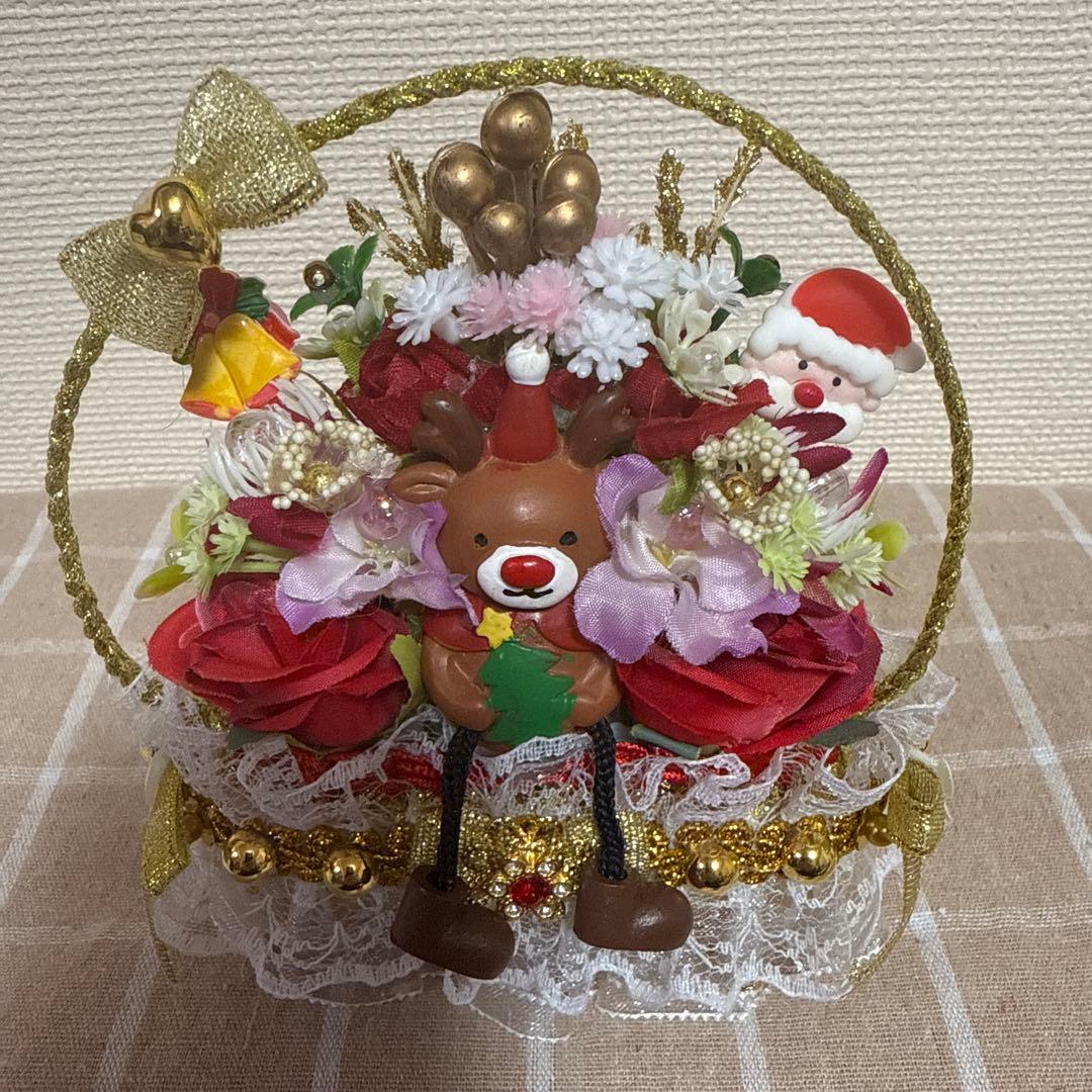 耀綺　クリスマス　　フラワーソープバスケット