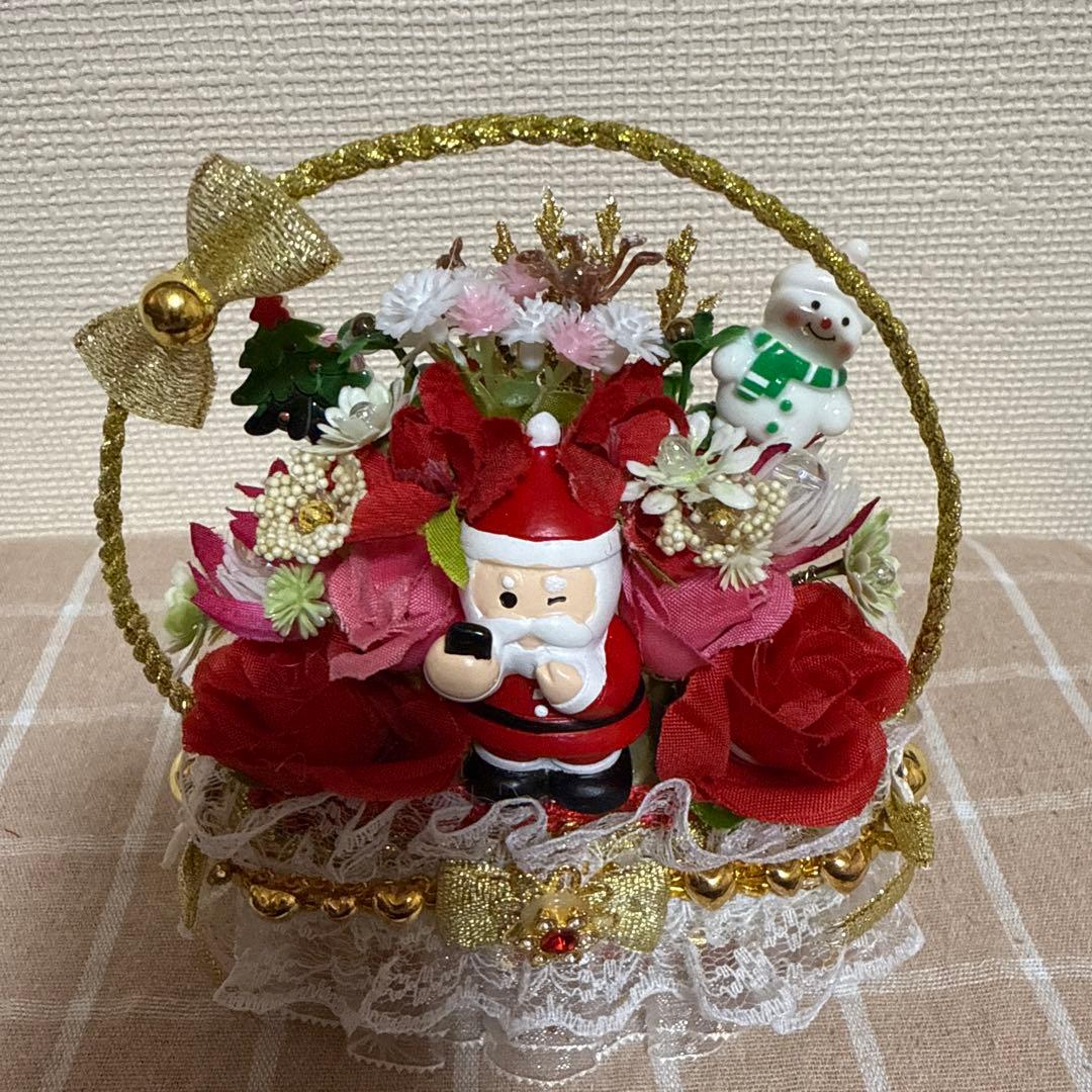 耀綺　クリスマス　　フラワーソープバスケット
