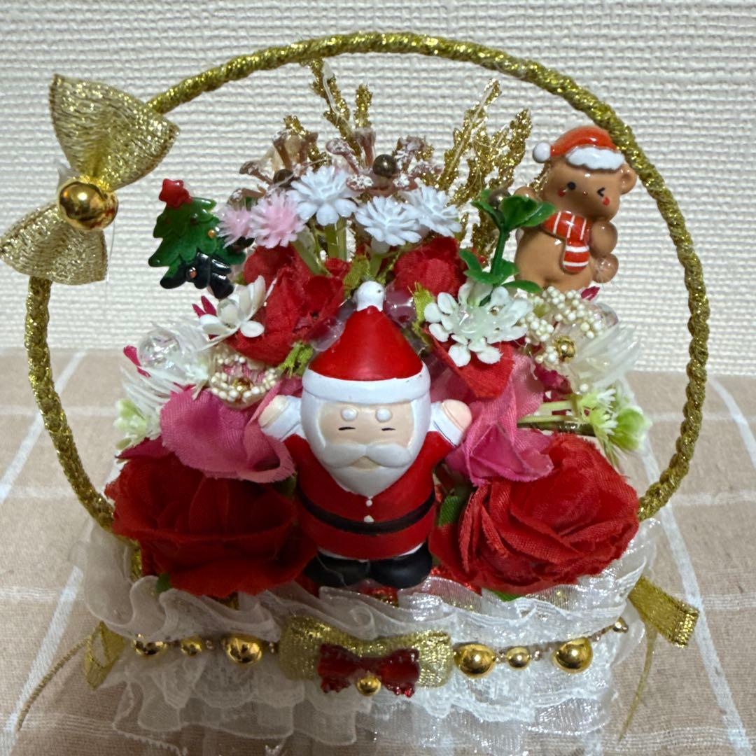 耀綺　クリスマス　　フラワーソープバスケット